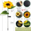 2 Pack Sunflower Solar lights,Solar Lights Outdoor Garden 3
