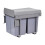 Living And Home 40L Kitchen Double Pull-Out Trash Can Under Cabinet 3