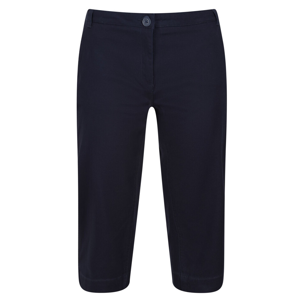 (10 UK, Navy) Regatta Womens/Ladies Bayla Cropped Trousers