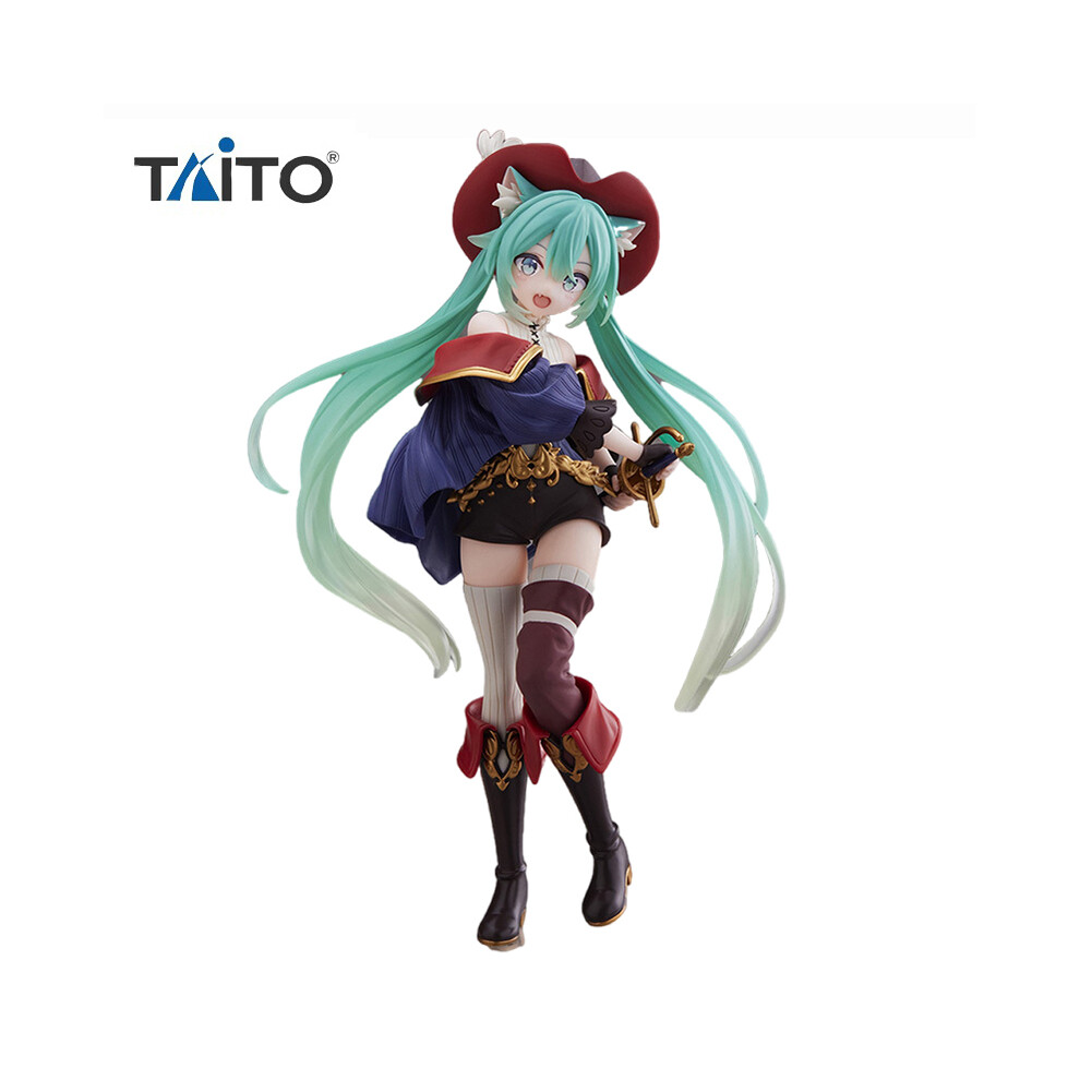 (In Stock) Original TAITO Hatsune Miku Vocaloid Fairy Tale Series Puss in Boots 18Cm