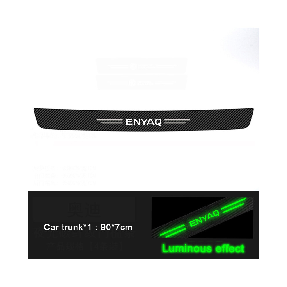 Luminous Car Door Sill Protector Stickers Rear Trunk Bumper Strip Threshold