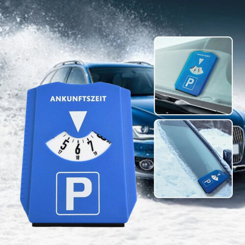 Parking Meter Ice Scraper Time Display Disc Car Windshield Snow Shovel Return Time Note Snow Remover Car Parking Timer Sign 1