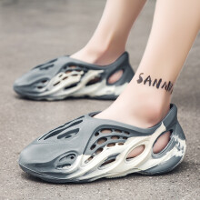 (Grey Coloful, UK 6.5) Summer Men Women Beach Shoes Sandals Casual Anti Slipper Runner outdoor Shoes