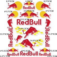 (FG083) Motorcycle  Red Bull Stickers Logo Helmet Tank DecalVehicle Wraps