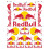 (FG101) Vinly Red Bull Sticker Decal Motorcycle Helmet Tank Logo KitVehicle Wraps 3