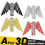 (Black Big) 3D Motorcycle Sticker Logo Tank Decal For Honda CBR600 Rr CBR650r CBRr600F 2