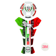(B-six hold set) Reflective Motorcycle Fuel Tank Pad Sticker Anti slip Decal For Benelli
