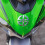 (black-2pcs) 3D Motorcycle Logo Stickers Emblem Badge Decal Tank Wheel for Kawasaki 3