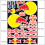 (PH001) Big Red Bull Sticker Decal Motorcycle Helmet Tank Logo KitVehicle Wraps 1