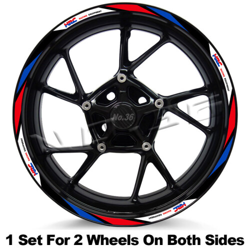 (17 Inch 004) For Honda HRC CBR 1100 CBR1000RR 600RR 125 CBR650/500/300/250 R Motorcycle