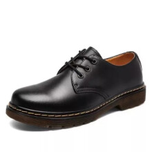 (Black, UK 8=EU 42=260 mm) Mens Womens 1461 Martin Boots 3-Eye Black Smooth Oxford Sole Leather Shoes **