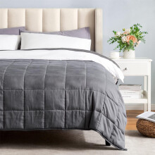 Grey Cotton Weighted Blanket 125x200cm 5.7kg