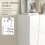 Homcom HOMCOM Shoe Storage Cabinet with Soft-Close Hinges and Adjust Shelves, White 7