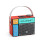 (Red) Portable Bluetooth Speaker with Deep Bass Support TF Card 1