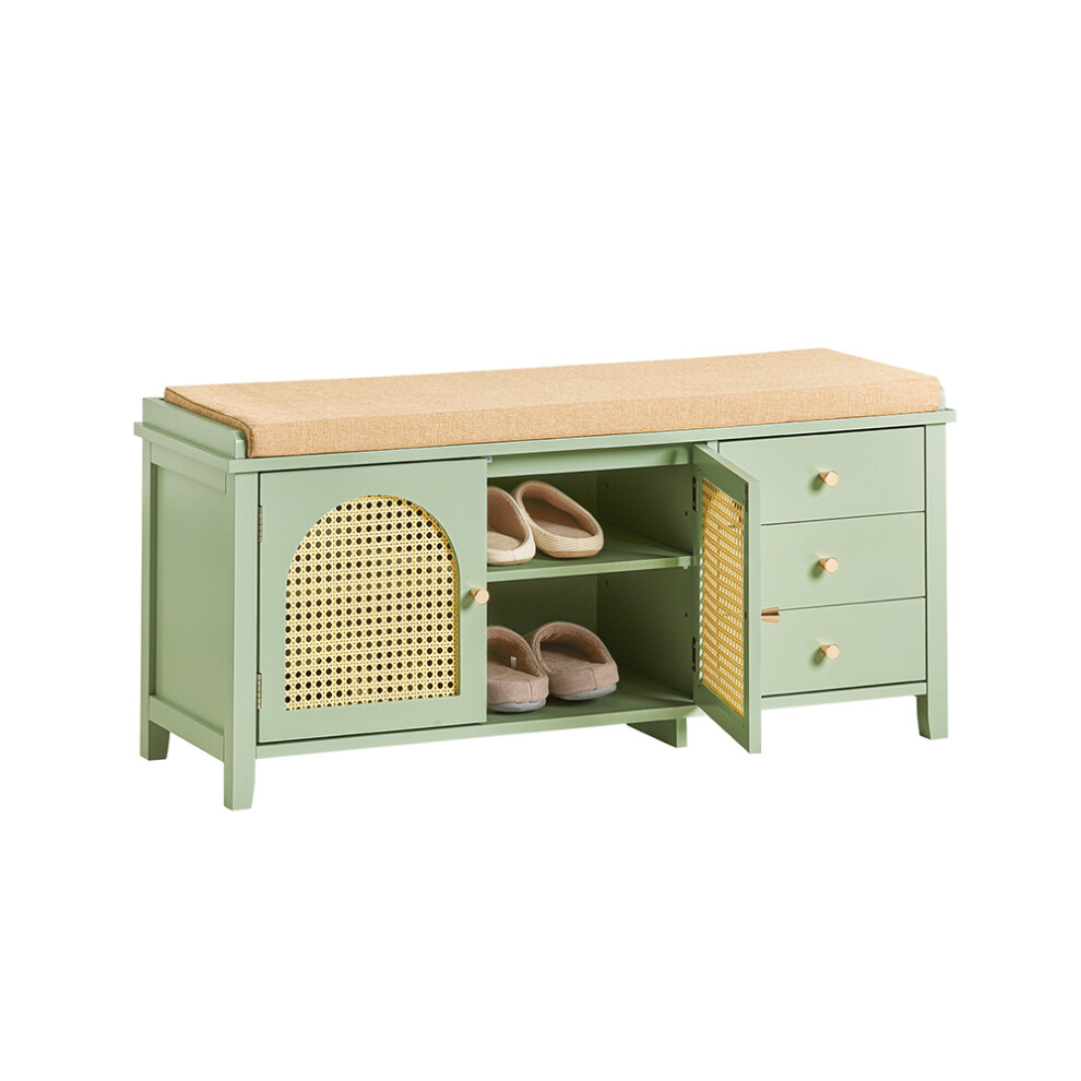 SoBuy FSR129-GR Hallway Storage Bench Shoe Bench Shoe Cabinet