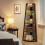 Tribesigns Tribesigns 70 inch Tall Corner Shelf, 5 Tier Rustic Corner Bookshelf 7