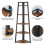 Tribesigns Tribesigns 70 inch Tall Corner Shelf, 5 Tier Rustic Corner Bookshelf 9