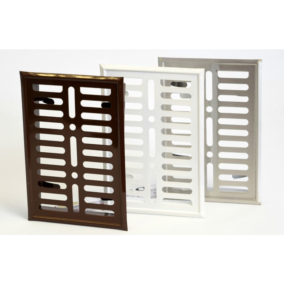 Brown Metal Air Vent Grille Wall Ducting Ventilation Cover 5056517970478