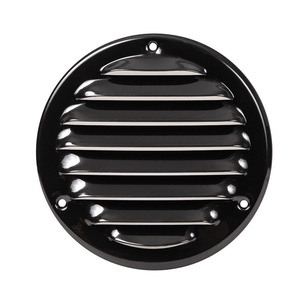Black Metal Round Air Vent Grille 100Mm / 140Mm 5056517969700