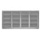 Silver Metal Air Vent Grille 400mm x 200mm 1