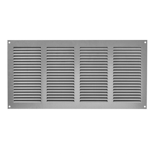 Silver Metal Air Vent Grille 400mm x 200mm