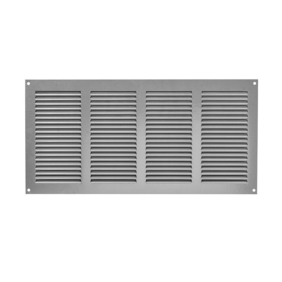 Silver Metal Air Vent Grille 400Mm X 200Mm 5056517970638