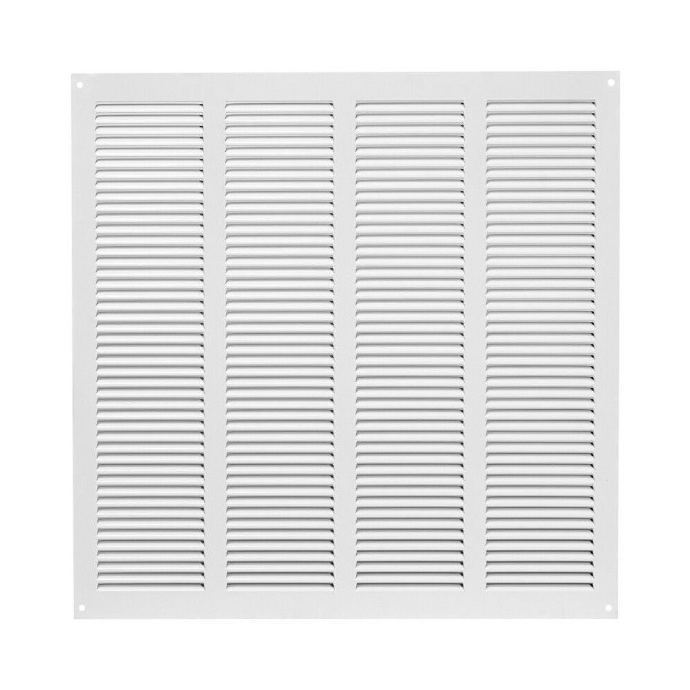 White Metal Air Vent Grille 400Mm X 400Mm 5056517970553