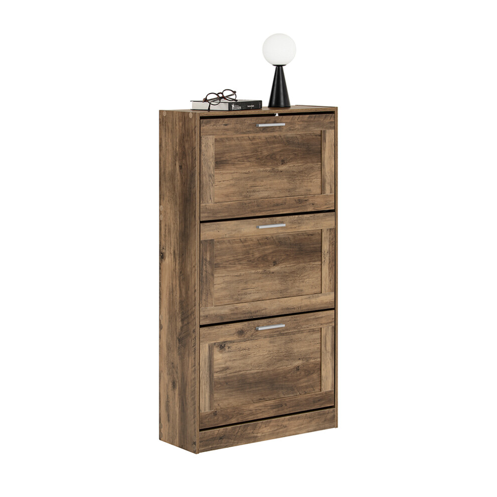 SoBuy FSR137-L-F, 3 Drawers Shoe Cabinet Shoe Rack Shoe Storage