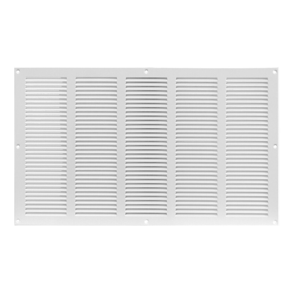 White Metal Air Vent Grille 500Mm X 300Mm 5056517970577