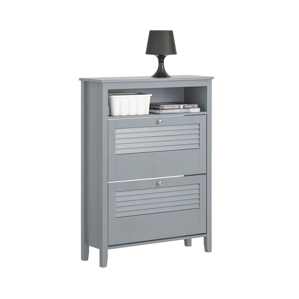 SoBuy FSR152-HG Hallway Shoe Cabinet Shoe Rack Shoe Storage Cupboard-image-OPC-PDZ2X9X-NEW