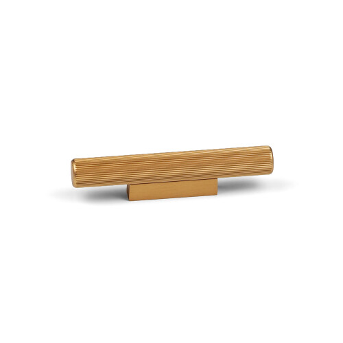 (32mm Pull) Gold Brass Reeded Kitchen Cabinet Handle