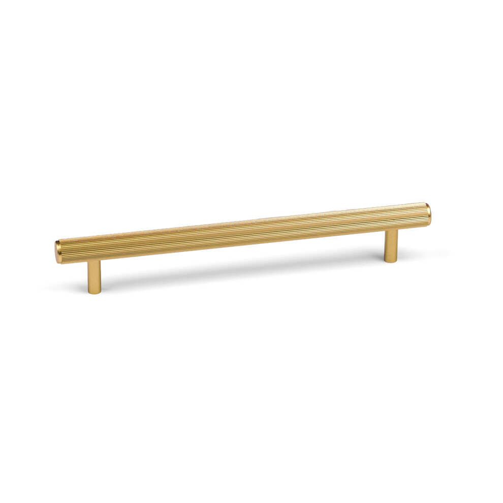 (160mm Handle ) Gold Brass Reeded Kitchen Cabinet Handles