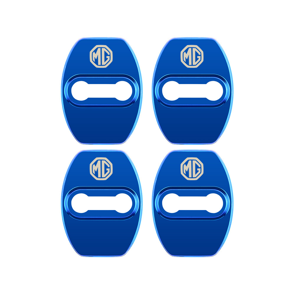 (blue) 4Pcs For MG ZS GS HS EZS MG5 MG GT MG6 MG7 Car Door Lock Cover Sticker