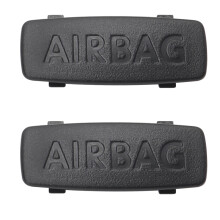 (Black) 2pcs Interior Car Pillar Airbag Clip Trim Cap Cover 3c0853437c For Vw