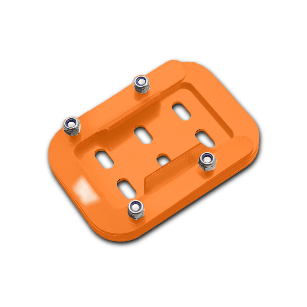 (Orange) Motorcycle Kickstand Foot Side Stand Extension Pad Support Plate For Interceptor Orange 9009166755992