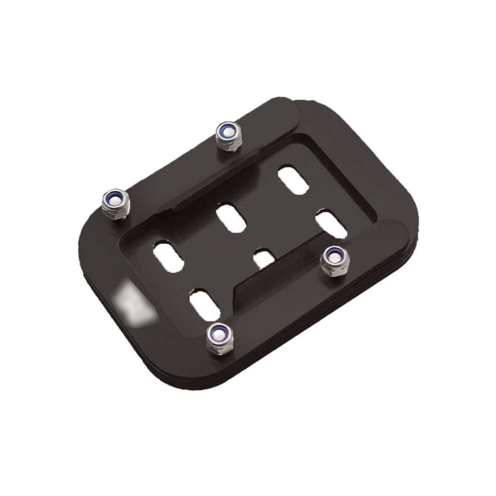 (Black) Motorcycle Kickstand Foot Side Stand Extension Pad Support Plate For Interceptor Black 9009166755985