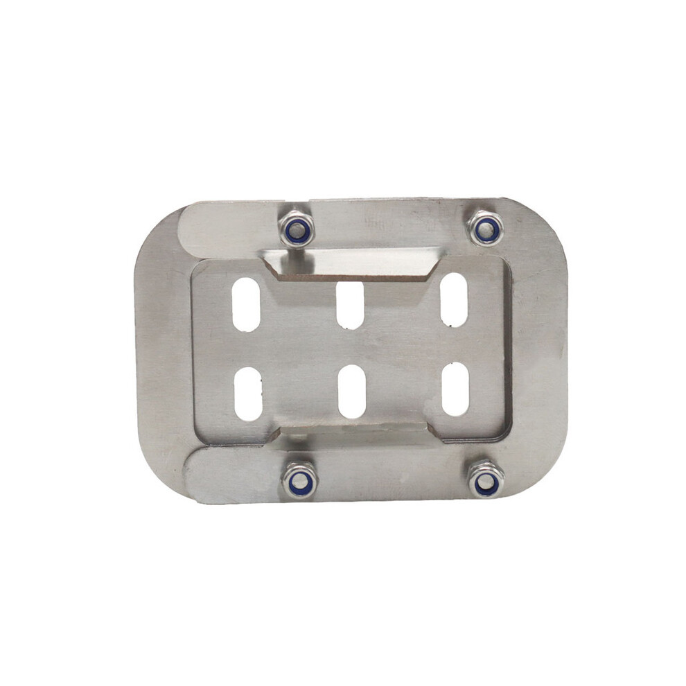 (Silver) Motorcycle Kickstand Foot Side Stand Extension Pad Support Plate For Interceptor Silver 9009166755978