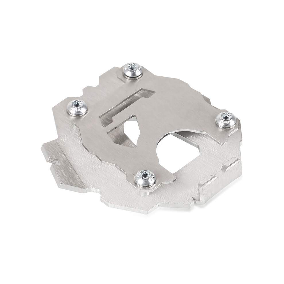(Silver) 2023 Motorcycle Kickstand Foot Side Stand Extension Pad Support Plate-image-OPC-PDZ5N8F-NEW