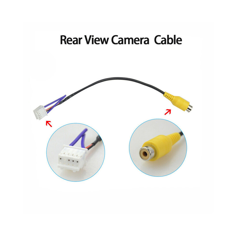 Universal 10 Pin RCA Camera Video Input Cable Adapter Wiring Connector