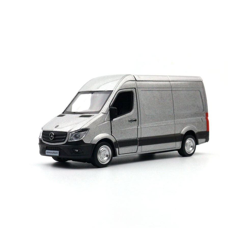 (Silver) Mercedes-Benz Sprinter Toy Car Model 1/36 RMZ City Diecast Alloy Miniature