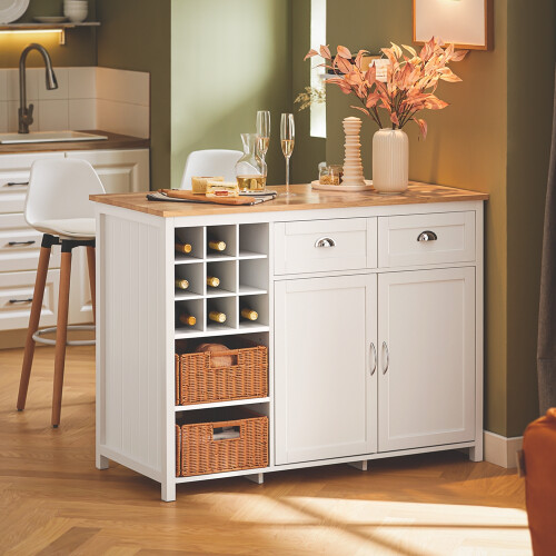 SoBuy KNL05-W, Kitchen Island Kitchen Cabinet Cupboard Sideboard 2