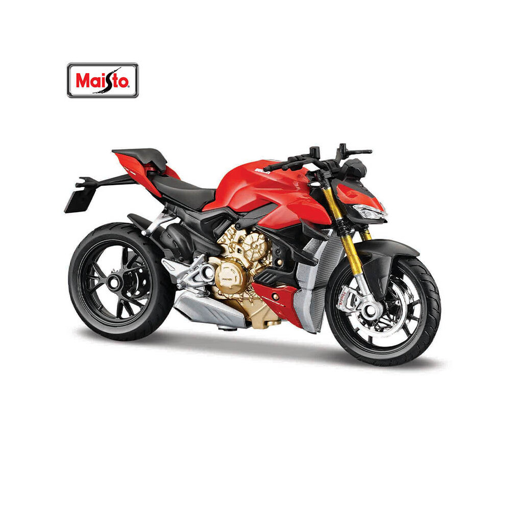 (SUPER NAKED V4 S) Maisto Ducati Panigale V4 S Corse 1:18 Scale Alloy Motorcycle Diecast