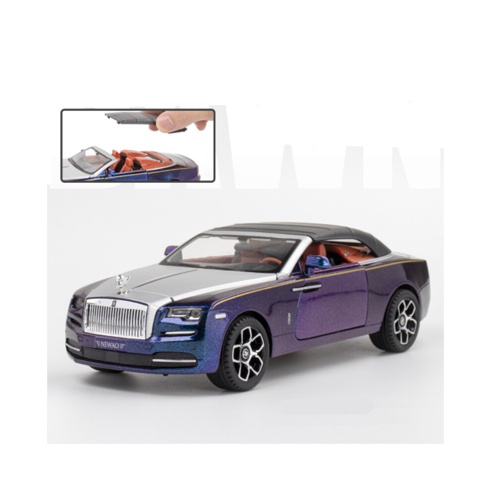 (Purple) 1:24 Rolls Royces Dawn Alloy Luxy Car Model Diecasts Metal Toy Vehicles