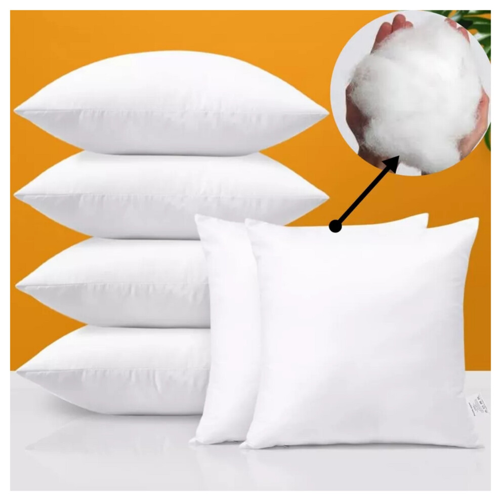 (20" x 20" (50cm x 50cm)  Pack of 6 Cushion Inner Pad) Cushion Inner Pads 2, 4, 6-Pack Scatter Cushions