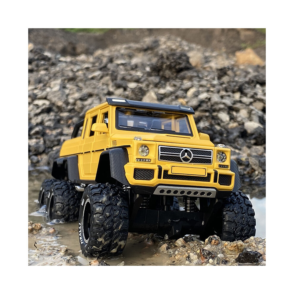 (Yellow) 1:28 G63 G65 6*6 Big Tyre Alloy Pickup Car Model Diecast & Toy Metal Off-Road-image-OPC-PDZ67X2-NEW