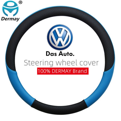 Leather Car Steering Wheel Cover for Volkswagen VW T4 T5 T6 Multivan