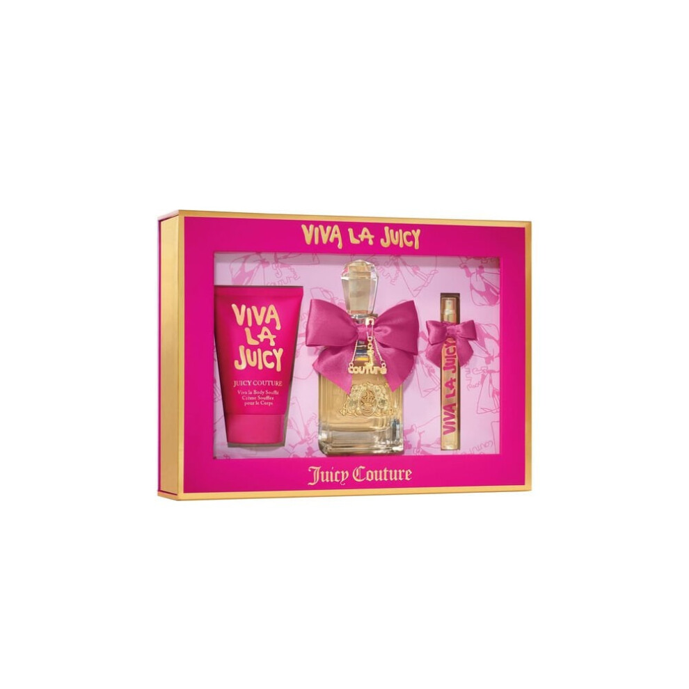 Viva La Juicy 50ml EDP Spray +10ml EDP Mini +125ml Body Souffle