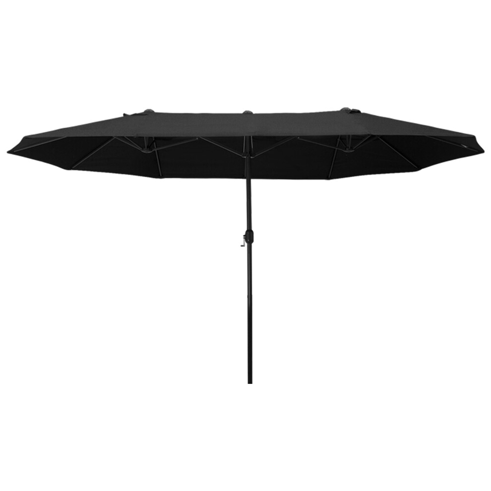 4.6M Garden Sun Umbrella Canopy Double-sided Crank Sun Shade- NO BASE