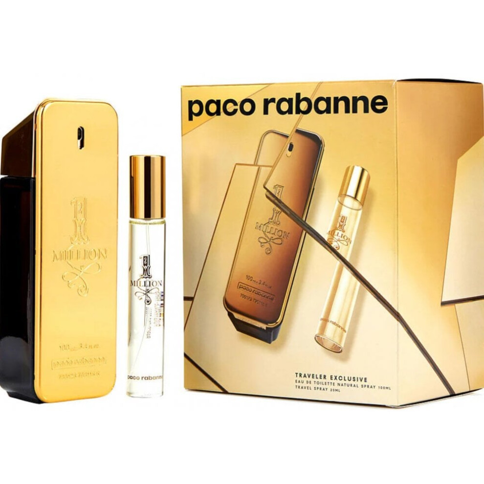 Paco Rabanne 1 Million 100ml EDT Spray + 20ml EDT Spray