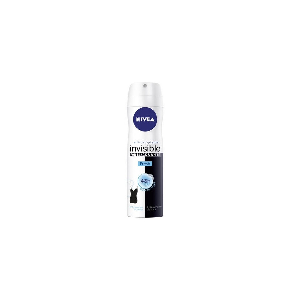 Nivea White/Black Invisible And Fresh Spray 200Ml